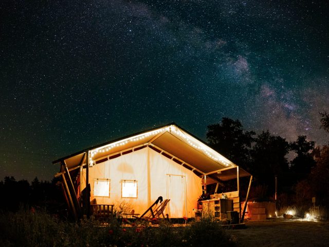 Le ranch Camping et glamping night sky
